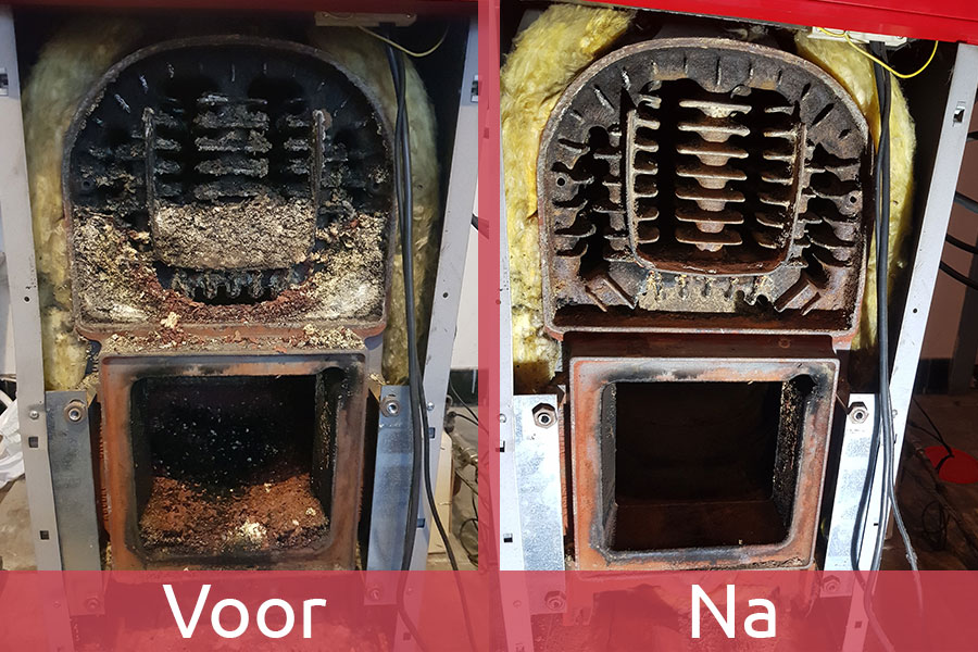 Onderhoud mazoutketel detail